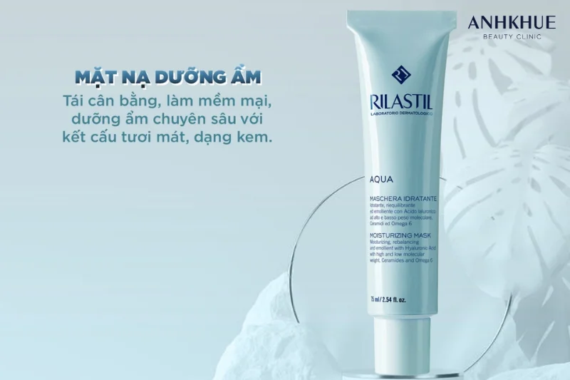 Mặt Nạ Cấp Ẩm Cho Mọi Loại Da Rilastil Aqua Moisturizing Mask 75ml