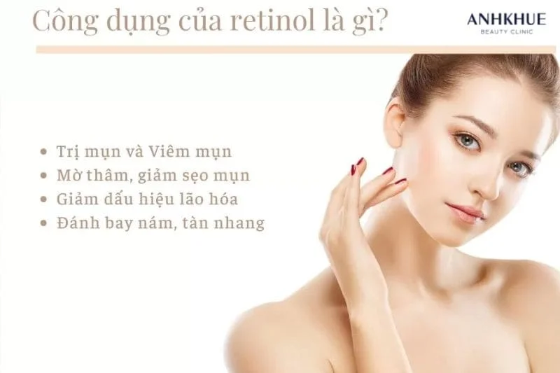 Retinol là một bước trong Skin Cycling, giúp điều trị mụn, nếp nhăn trên bề mặt da 