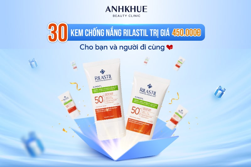 Kem chống nắng kiểm soát nhờn dành cho da mụn Rilastil Acnestil Sebum-Normalizing Cream