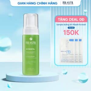 Bọt rửa mặt dành cho da dầu mụn Rilastil Acnestil Cleansing Mousse 165ml