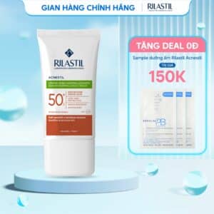 Kem chống nắng kiểm soát nhờn cho da dầu mụn Rilastil Acnestil Sebum Normalizing Cream SPF 50+ 40ml