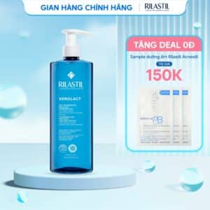 Gel tắm dưỡng ẩm, làm sáng da, phục hồi da bị kích ứng, dị ứng Rilastil Xerolact Cleansing Gel 750ml