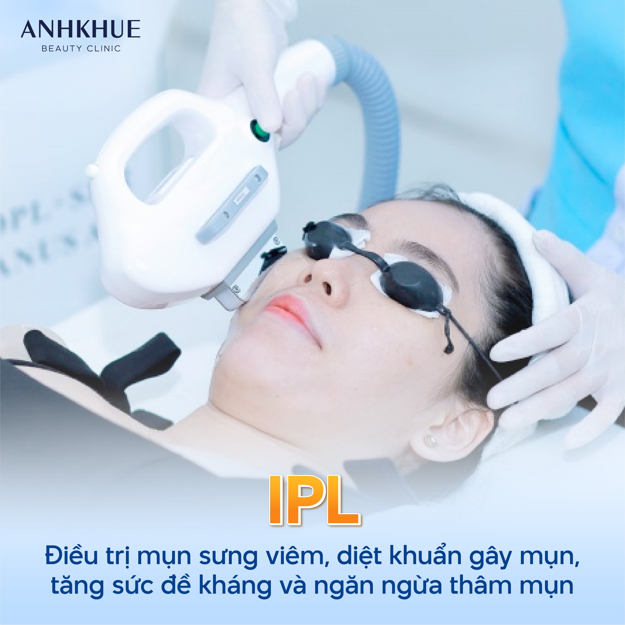 Combo D-Acne với công nghệ IPL diệt vi khuẩn gây mụn, mau lành vết mụn, mờ thâm nhanh chóng và ngăn ngừa mụn quay trở lại