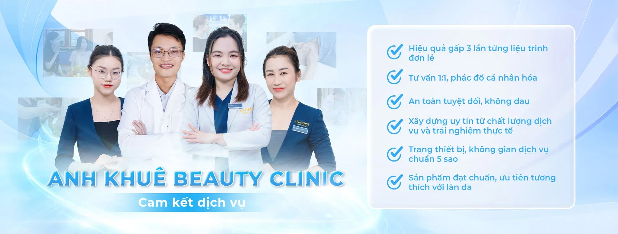 Hãy liên hệ ngay với Anh Khuê Beauty Clinic để được thăm khám, tư vấn và xây dựng phác đồ điều trị nám da phù hợp nhất cho làn da của bạn